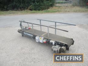 1996 Walthambury 1.8m x 300mm bag conveyor, 3phs Serial No. P021911K Model: WS11-50