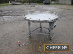 Stainless steel rotary table 4ft, 3phs