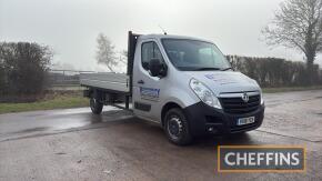 2018 VAUXHALL MOVANO L3H1F3500 CDTI manual diesel VAN fitted with dropside body air con and sat nav Reg No: VX18 YCH Serial No: WOVMSY608JB150967 Miles: c.76,000 FDR: 31/03/2018 MOT until: 22/04/2025