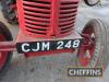 1955 DAVID BROWN 30D 4cylinder diesel TRACTOR Reg. No. CJM 248 (expired) Serial No. PD30/12262 Fitted with rear linkage and belt pulley Supplied with buff logbook Due to extremely restricted access, loading will only be available by appointment only on - 9