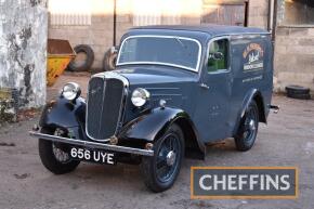 1937 SINGER Bantam 5/7cwt 972cc petrol VAN Reg. No. 656 UYE Chassis No. 13481 An uncommon LHD commercial variant of the popular lightweight. Imported from Canada in February 2014 by the vendor, a high quality restoration has been completed. Finished in it