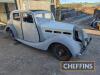 1938 TRIUMPH 14/60 Dolomite saloon 1767cc 4cylinder CAR Reg. No. FKE 895 Chassis No. 20/6/1995 An unfinished restoration project of a very uncommon pre-war Triumph. 4door saloon body with engine and gearbox in situ. Interior removed and not found. 'Wat