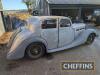 1938 TRIUMPH 14/60 Dolomite saloon 1767cc 4cylinder CAR Reg. No. FKE 895 Chassis No. 20/6/1995 An unfinished restoration project of a very uncommon pre-war Triumph. 4door saloon body with engine and gearbox in situ. Interior removed and not found. 'Wat - 3