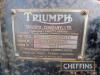 1938 TRIUMPH 14/60 Dolomite saloon 1767cc 4cylinder CAR Reg. No. FKE 895 Chassis No. 20/6/1995 An unfinished restoration project of a very uncommon pre-war Triumph. 4door saloon body with engine and gearbox in situ. Interior removed and not found. 'Wat - 35