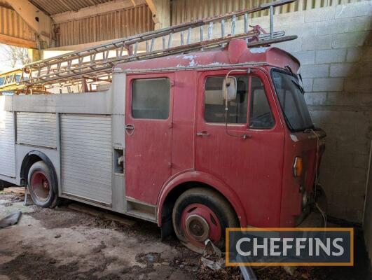 1972 DENNIS D-Series 6cylinder petrol FIRE ENGINE Reg. No. GHO 893K Chassis No. F3145269 10tonne chassis. Fitted with 4.2litre Jaguar 6cylinder engine, some apparatus, ladders etc (PURCHASER TO REMOVE, AND SUPPLY RISK ASSESMENT) Due to extremely restricte