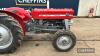 1967 Massey Ferguson 135 3cyl. Tractor Reg. No. YHR 446E - 14