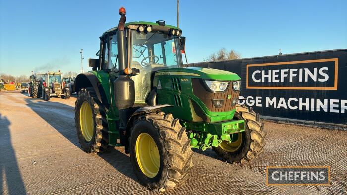 2017 John Deere 6120M Tractor c/w tls and cab suspension Reg. No. GK17 OJJ Ser. No. 1LO6120MCHK883962