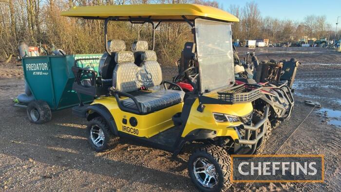 2024 IRGC80 Golf Cart c/w small black bag of tools in office range 50 miles