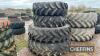 Starmax TR10 8 Stud Rims rear tyres 480/80/42 plus rims, Firestone performer tyres and rims 85 10 stud 420/85/28