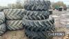 Starmax TR10 8 Stud Rims rear tyres 480/80/42 plus rims, Firestone performer tyres and rims 85 10 stud 420/85/28 - 3