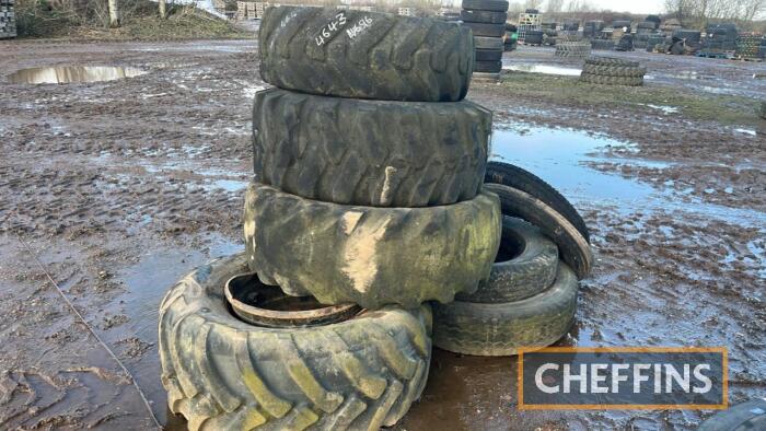 Qty of Wheels & Tyres to inc 500/60-22.5, 14.9x24, 16/70-0 UNRESERVED LOT