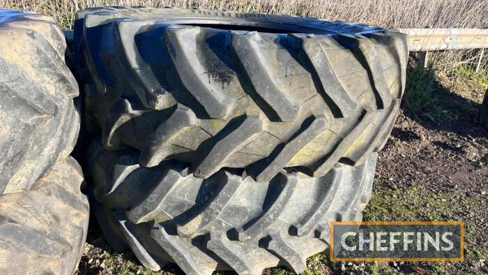 2no. Trelleborg 580/70 R42 TM700 Tyres