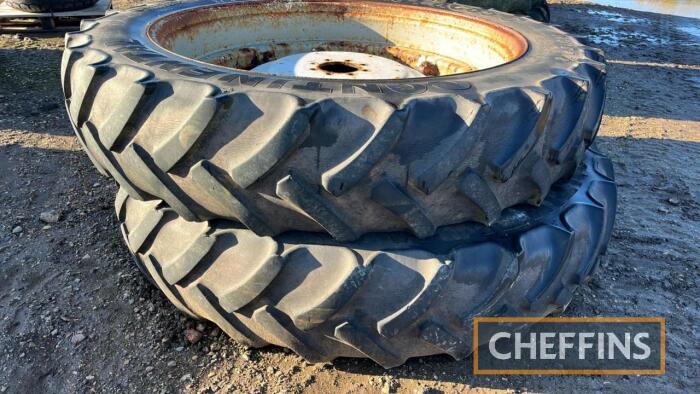 Continental Rowcrop Wheels 340/85 R48 (13.6 R48) off MF 6in centre hole diameter 8in between opposite wheel nut holes