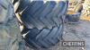 Pr. of Michelin Xbib 600/70 R28 Tyres UNRESERVED LOT