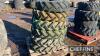 6no. Tractor Wheels & Tyres UNRESERVED LOT