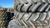 Starmax TR10 8 Stud Rims rear tyres 480/80/42 plus rims, Firestone performer tyres and rims 85 10 stud 420/85/28 - 4