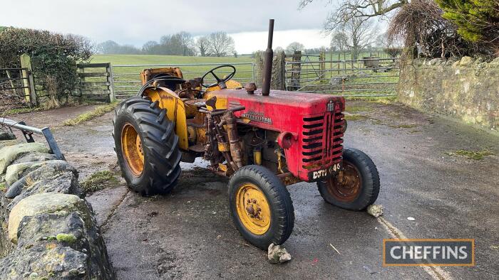 INTERNATIONAL B414 4cylinder diesel TRACTOR Serial No. 21101 Fitted with rear mounted compressor Due to extremely restricted access, loading will only be available by appointment only on the allocated collection days Friday 7th March and Wednesday 12th Ma