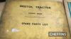 BRISTOL 22 petrol CRAWLER TRACTOR Fitted with rear linkage and Austin engine Supplied with various Bristol tractor parts lists and instruction books Due to extremely restricted access, loading will only be available by appointment only on the allocated - 14