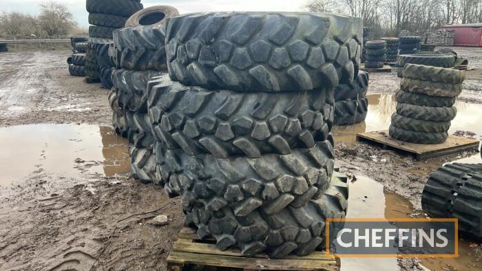 4no. JCB 15.5-25 Tyres UNRESERVED LOT