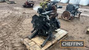 John Deere 4 cylinder turbo engine model 4045HFS85 c/w starter and alternator