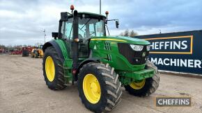 2014 John Deere 6150M Tractor c/w Auto Quad, 40k, TLS, air con, 3 x scv, 520/85 R38 - 480/70 R28, one owner Reg. No. AU14 AMV Ser. No. 1LO6150MEEK798799