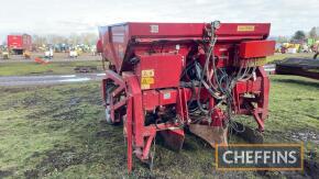 2016 Grimme GB215 Potato Planter 2 row mounted belt planter, front soil plough, steel openers, soil retention panels, stainless moulding hood, steering rear wheels, tipping hopper c/w Chafer AS120 liquid fertiliser applicator