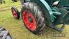 1942 MARSHALL Model M single cylinder diesel TRACTOR Reg. No. DS 6484 Serial No. 1590 Fitted with rear winch, repair to cylinder head Supplied with blue V5, Condie Marshall books & photocopy instructions Due to extremely restricted access, loading will - 23