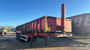 2011 SDC Artic Tipping Trailer heavy duty steel body - for aggregates, SAF axles, disc brakes, barn doors on board weigher