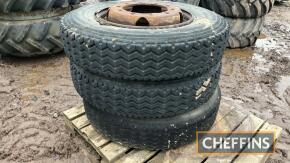 3no. 10 R22.5 Wheels & Tyres UNRESERVED LOT