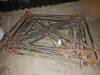 Qty steel pallet frames, dismantled