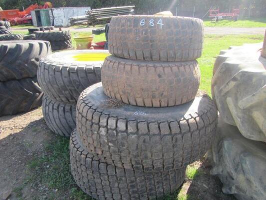 Set of 17.5x24 & 12x16.5 Wheels & Tyres