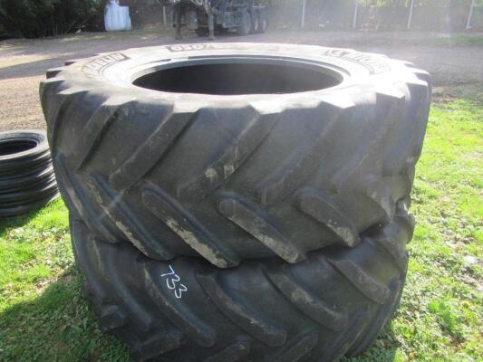 2no. Michelin 650/65 R42 Tyres