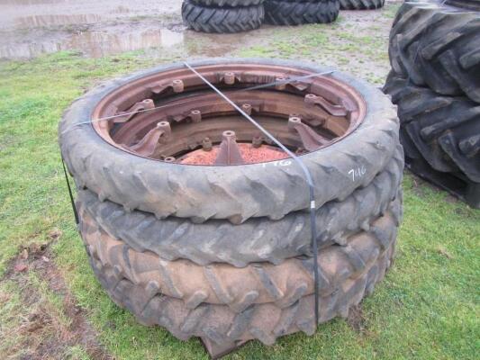 4no. Rowcrop Wheels & Tyres UNRESERVED LOT