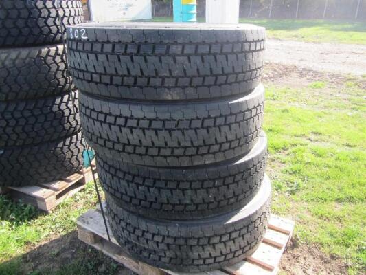 4no. 320/70 R22.5 Tractor Trailer Tyres