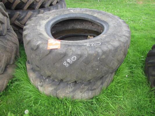 Pr. of 15.5x25 Wheels & Tyres UNRESERVED LOT