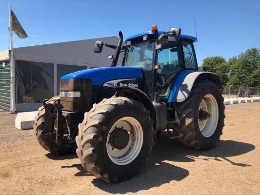 New Holland TM190 4wd Tractor c/w Power Command, front links & pto, cab & front suspension, 650x65x42 tyres Reg. No. WX04 ZSG