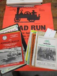 Various steam engine rally programmes 1959-90s inc' NTEC poster