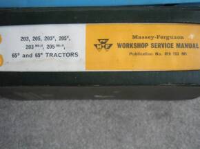 Original Massey Ferguson 203/655 tractors workshop manual, covering 35 and 65 tractor components