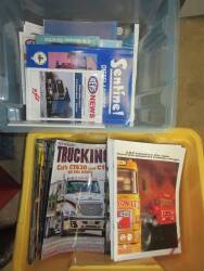 Qty trucking magazines and road haulage hardback books ex Jack Richards