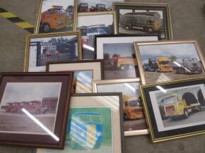 Qty of framed prints and photographs of Jack Richards commercials