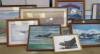 Framed and glazed prints (11) of WWII RAF bombers and fighter planes ex Jack Richards