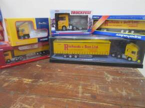 Five various die-cast models of Richards & Son trucks by Corgi (boxed) ex Jack Richards