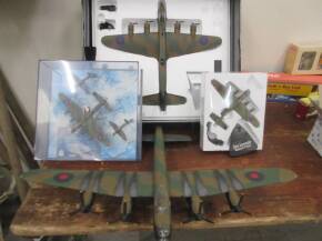 Corgi Ltd Ed model 1/72 scale Stirling bomber and 3 others ex Jack Richards