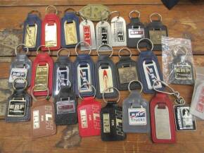 Collection of ERF key fobs (25) ex Jack Richards