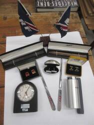 Selection of ERF promotional ephemera inc' bags, 3 pairs of cufflinks, desk flags, letter openers etc ex Jack Richards