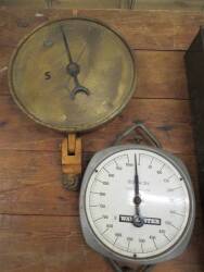 Salter dial scales 0-100lb t/w another