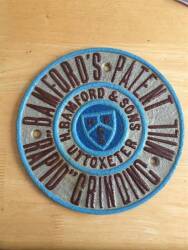 Bamford plaque, stated to be in excellent condition