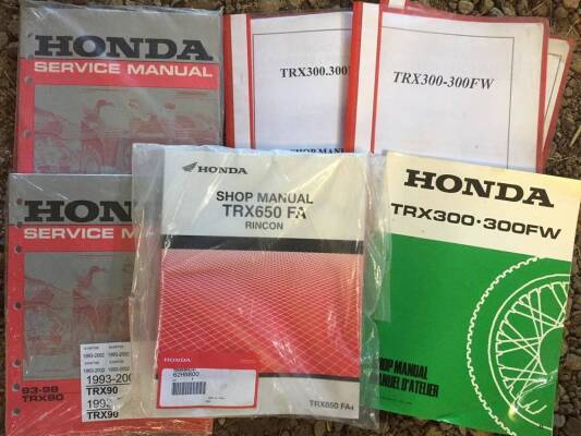 Honda quadbike workshop manuals