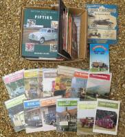 Qty vintage motoring books and booklets to inc' 13no. Shire series books