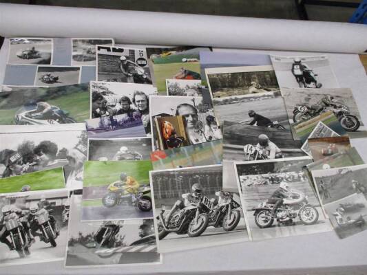 A good qty of motorcycle photos from the full face helmet era, much annotation by Mick Walker and others